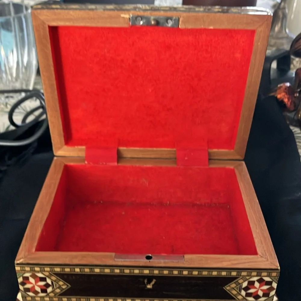 Marquetry Mosiac Jewelry Box Spain